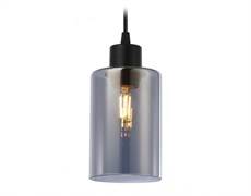 Ambrella Подвесной светильник в стиле лофт TR3695 BK/SM черный/дымчатый E27 max 40W D100*1000 TR3695