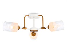 Ambrella Светильник подвесной TR303321/3 WH/GD/CL/FR белый/золото/прозрачный/белый матовый E27*3 max 60W D620*210 TR303321