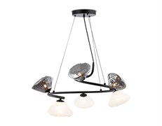 Ambrella Светильник подвесной LH15003/6 BK/FR/SM черный/белый матовый/дымчатый G9*6 max 40W D630*1150 LH15003 Ambrella Светильник подвесной LH15003/6 BK/FR/SM черный/белый матовый/дымчатый G9*6 max 40W D630*1150 LH15003