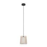 Eglo 900902 Подвесной светильник (люстра) FATTORIA, 1X40W (E27), ?200, сталь, черный / дерево, текстиль, 900902 Eglo 900902 Подвесной светильник (люстра) FATTORIA, 1X40W (E27), ?200, сталь, черный / дерево, текстиль, 900902