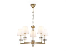 Ambrella Светильник подвесной LH71021/5 BS/WH латунь/белый E14*5 max 40W D670*1130 LH71021