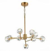 ST Luce SL1166.303.09 Светильник подвесной Латунь/Прозрачный G4 9*3W SL1166.303.09 ST Luce SL1166.303.09 Светильник подвесной Латунь/Прозрачный G4 9*3W SL1166.303.09