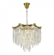 ST LUCE SL1659.303.07 Светильник подвесной Латунь/Прозрачный E14 7*60W SL1659.303.07 ST LUCE SL1659.303.07 Светильник подвесной Латунь/Прозрачный E14 7*60W SL1659.303.07