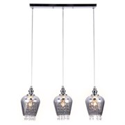 Ambrella Подвесной светильник со сменной лампой TR3613/3 CH/SM хром/дымчатый E27/3 max 40W 570*140*920 TR3613 Ambrella Подвесной светильник со сменной лампой TR3613/3 CH/SM хром/дымчатый E27/3 max 40W 570*140*920 TR3613