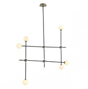ST LUCE SL429.403.06 Светильник подвесной  Черный, Золото/Белый G9 6*40W SL429.403.06 ST LUCE SL429.403.06 Светильник подвесной  Черный, Золото/Белый G9 6*40W SL429.403.06
