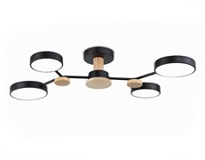 Ambrella Светильник светодиодный подвесной FL4860/4 BK/WD черный/дерево 60W 3000-6000K 700*400*120 (без ПДУ) FL4860 Ambrella Светильник светодиодный подвесной FL4860/4 BK/WD черный/дерево 60W 3000-6000K 700*400*120 (без ПДУ) FL4860