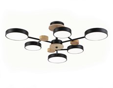 Ambrella Светильник светодиодный подвесной FL4863/6 BK/WD черный/дерево 90W 3000-6000K D750*180 (без ПДУ) FL4863 Ambrella Светильник светодиодный подвесной FL4863/6 BK/WD черный/дерево 90W 3000-6000K D750*180 (без ПДУ) FL4863