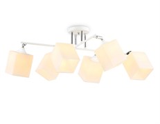 Ambrella Светильник подвесной TR303088/6 WH/CH/FR белый/хром/белый матовый E27/6 max 40W 840*620*260 TR303088 Ambrella Светильник подвесной TR303088/6 WH/CH/FR белый/хром/белый матовый E27/6 max 40W 840*620*260 TR303088