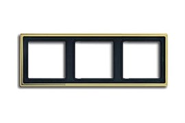Рамка тройная, для горизонтального/вертикального монтажа Jung LS Gold Золото go2983