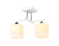 Ambrella Светильник подвесной TR303111/2 WH/CH/FR белый/хром/белый матовый E27/2 max 40W 360*190*290 TR303111 Ambrella Светильник подвесной TR303111/2 WH/CH/FR белый/хром/белый матовый E27/2 max 40W 360*190*290 TR303111
