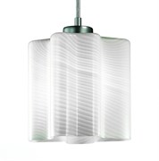 ST LUCE SL117.503.01 Светильник подвесной Серебристый/Белый с полосками E27 1*60W SL117.503.01 ST LUCE SL117.503.01 Светильник подвесной Серебристый/Белый с полосками E27 1*60W SL117.503.01