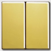Выключатель двухклавишный, 10 А / 250 В~ Jung LS Gold Золото go2995