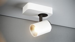 Quest Light Светильник накладной, поворотный, белый с черной вставкой, под лампу GU10, IP20 FIST 1 white/black FIST 01 white/black Quest Light Светильник накладной, поворотный, белый с черной вставкой, под лампу GU10, IP20 FIST 1 white/black FIST 01 white/black