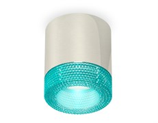Ambrella Комплект накладного светильника с композитным хрусталем XS7405005 PSL/BL серебро полированное/голубой MR16 GU5.3 (C7405, N7194) XS7405005 Ambrella Комплект накладного светильника с композитным хрусталем XS7405005 PSL/BL серебро полированное/голубой MR16 GU5.3 (C7405, N7194) XS7405005