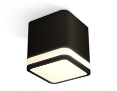 Ambrella Комплект накладного светильника с акрилом XS7806030 SBK/FR черный песок/белый матовый MR16 GU5.3 (C7806, N7751) XS7806030 Ambrella Комплект накладного светильника с акрилом XS7806030 SBK/FR черный песок/белый матовый MR16 GU5.3 (C7806, N7751) XS7806030
