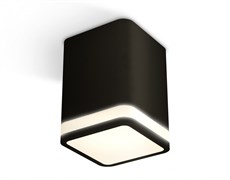 Ambrella Комплект накладного светильника с акрилом XS7813020 SBK/FR черный песок/белый матовый MR16 GU5.3 (C7813, N7751) XS7813020 Ambrella Комплект накладного светильника с акрилом XS7813020 SBK/FR черный песок/белый матовый MR16 GU5.3 (C7813, N7751) XS7813020