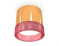 Ambrella Комплект накладного светильника с композитным хрусталем XS8121022 PYG/PI золото желтое полированное/розовый GX53 (C8121, N8486) XS8121022 Ambrella Комплект накладного светильника с композитным хрусталем XS8121022 PYG/PI золото желтое полированное/розовый GX53 (C8121, N8486) XS8121022