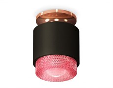 Ambrella Комплект накладного светильника с композитным хрусталем XS7511142 SBK/PPG/PI черный песок/золото розовое полированное/розовый MR16 GU5.3 (N79 XS7511142 Ambrella Комплект накладного светильника с композитным хрусталем XS7511142 SBK/PPG/PI черный песок/золото розовое полированное/розовый MR16 GU5.3 (N79 XS7511142