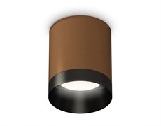 Ambrella Комплект накладного светильника XS6304010 SCF/PBK кофе песок/черный полированный MR16 GU5.3 (C6304, N6131) XS6304010