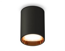 Ambrella Комплект накладного светильника XS6313023 SBK/PYG черный песок/золото желтое полированное MR16 GU5.3 (C6313, N6113) XS6313023