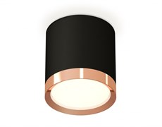 Ambrella Комплект накладного светильника XS8142005 SBK/PPG черный песок/золото розовое полированное GX53 (C8142, N8126) XS8142005