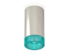 Ambrella Комплект накладного светильника XS6325021 PSL/BL серебро полированное/голубой MR16 GU5.3 (C6325, N6153) XS6325021 Ambrella Комплект накладного светильника XS6325021 PSL/BL серебро полированное/голубой MR16 GU5.3 (C6325, N6153) XS6325021