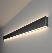 Elektrostandard 101-100-40-128 / Линейный светодиодный накладной двусторонний светильник 128см 50W 4200K черная шагрень a042921