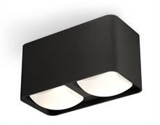 Ambrella Комплект накладного светильника с акрилом XS7851022 SBK/FR черный песок/белый матовый MR16 GU5.3 (C7851, N7756) XS7851022