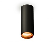 Ambrella Комплект накладного светильника XS6343005 SBK/PYG черный песок/золото желтое полированное MR16 GU5.3 (C6343, N6124) XS6343005