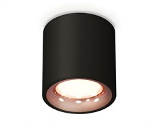 Ambrella Комплект накладного светильника XS7532025 SBK/PPG черный песок/золото розовое полированное MR16 GU5.3 (C7532, N7015) XS7532025
