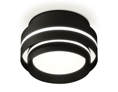 Ambrella Комплект накладного светильника с акрилом XS8414004 SBK/FR черный песок/белый матовый GX53 (C8414, N8478) XS8414004 Ambrella Комплект накладного светильника с акрилом XS8414004 SBK/FR черный песок/белый матовый GX53 (C8414, N8478) XS8414004