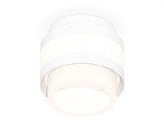 Ambrella Комплект накладного светильника с акрилом XS8418001 SWH/FR белый песок/белый матовый GX53 (C8418, N8401) XS8418001 Ambrella Комплект накладного светильника с акрилом XS8418001 SWH/FR белый песок/белый матовый GX53 (C8418, N8401) XS8418001