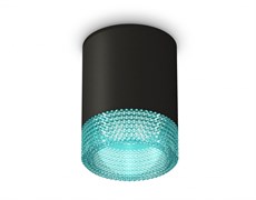 Ambrella Комплект накладного светильника XS6302043 SBK/BL черный песок/голубой MR16 GU5.3 (C6302, N6153) XS6302043 Ambrella Комплект накладного светильника XS6302043 SBK/BL черный песок/голубой MR16 GU5.3 (C6302, N6153) XS6302043