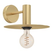 Eglo 900733 Бра (настенный светильник) ESCANDELL, 1X40W (E27), H120, сталь, черный, матовая латунь 900733