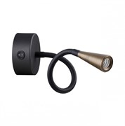 Odeon Light ODDS 4289/3WL HIGHTECH ODL22 черный с античн.бронзой Настенный светильник с выкл. IP20 LED 3W 265Лм 3000K 4289/3WL Odeon Light ODDS 4289/3WL HIGHTECH ODL22 черный с античн.бронзой Настенный светильник с выкл. IP20 LED 3W 265Лм 3000K 4289/3WL