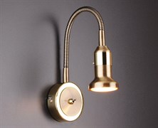 Elektrostandard 1215 MR16 / Светильник настенный Plica бронза/золото a025005 Elektrostandard 1215 MR16 / Светильник настенный Plica бронза/золото a025005