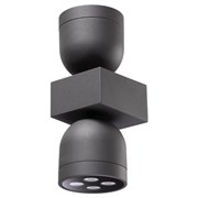 Novotech 358114 NT19 148 темно-серый Ландшафтный настенный светильник IP65 LED 3000К 20W 100-240V GALEATI 358114 Novotech 358114 NT19 148 темно-серый Ландшафтный настенный светильник IP65 LED 3000К 20W 100-240V GALEATI 358114