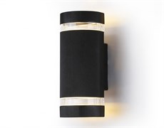 Ambrella Светильник уличный настенный архитектурный ST2562/2 BK/CL черный/прозрачный IP54 GU10/2 max 35W 235*100*65 ST2562 Ambrella Светильник уличный настенный архитектурный ST2562/2 BK/CL черный/прозрачный IP54 GU10/2 max 35W 235*100*65 ST2562