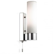 Odeon Light 2660/1W ODL14 782 хром/белый Настенный светильник с выкл IP44 E27 60W 220V Tingi 2660/1W Odeon Light 2660/1W ODL14 782 хром/белый Настенный светильник с выкл IP44 E27 60W 220V Tingi 2660/1W