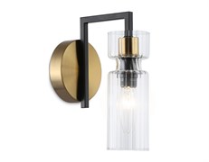 Ambrella Светильник настенный LH56119 BK/BS/CL черный/латунь/прозрачный E14 max 40W 150*100*210 LH56119