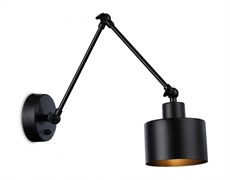 Ambrella Настенный светильник с выключателем в стиле лофт TR8148 BK черный E27 max 40W 340*120*490 TR8148 Ambrella Настенный светильник с выключателем в стиле лофт TR8148 BK черный E27 max 40W 340*120*490 TR8148