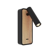 ST LUCE ST160.431.03 Светильник настенный Черный, Светлое дерево/Черный LED 1*3W 3000K ST160.431.03 ST LUCE ST160.431.03 Светильник настенный Черный, Светлое дерево/Черный LED 1*3W 3000K ST160.431.03