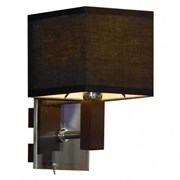 Lussole S.R.L Металл Хром / венге Ткань Светильник настенный E14 40W LSF-2571-01 Lussole S.R.L Металл Хром / венге Ткань Светильник настенный E14 40W LSF-2571-01