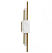 Odeon Light 4359/10WL MIDCENT ODL23 175 белый мрамор/золотистый металл Настенный светильник IP20 LED 10W 655Лм 3000K MARMI 4359/10WL Odeon Light 4359/10WL MIDCENT ODL23 175 белый мрамор/золотистый металл Настенный светильник IP20 LED 10W 655Лм 3000K MARMI 4359/10WL