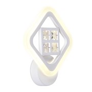 Ambrella Настенный светодиодный светильник с хрусталем FA284 WH белый 15W 260*230*60 FA284 Ambrella Настенный светодиодный светильник с хрусталем FA284 WH белый 15W 260*230*60 FA284