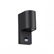 Odeon Light 4390/1W HIGHTECH ODL23 561 черный/металл/пвх стойкий к УФ излучению Настенный светильник с датчиком движения IP44 LED GU10 7W MOTTO 4390/1W Odeon Light 4390/1W HIGHTECH ODL23 561 черный/металл/пвх стойкий к УФ излучению Настенный светильник с датчиком движения IP44 LED GU10 7W MOTTO 4390/1W
