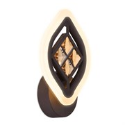 Ambrella Настенный светодиодный светильник с хрусталем FA278 CF/TI кофе/янтарь 12W 240*170*60 FA278 Ambrella Настенный светодиодный светильник с хрусталем FA278 CF/TI кофе/янтарь 12W 240*170*60 FA278