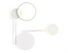 Ambrella Настенный поворотный светодиодный светильник FL5197 SWH белый песок LED 3000K 13W 445*400*60 FL5197 Ambrella Настенный поворотный светодиодный светильник FL5197 SWH белый песок LED 3000K 13W 445*400*60 FL5197