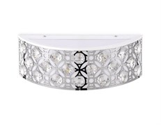 Ambrella Настенный светодиодный светильник с хрусталем FA9411 WH/CH белый/хром 4200K 12W 300*110*100 FA9411 Ambrella Настенный светодиодный светильник с хрусталем FA9411 WH/CH белый/хром 4200K 12W 300*110*100 FA9411