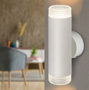 ЭРА Светильник настенный WL50 WH/TR 2*GU10 2*12Вт IP20 белый, прозрачный Б0061195 ЭРА Светильник настенный WL50 WH/TR 2*GU10 2*12Вт IP20 белый, прозрачный Б0061195